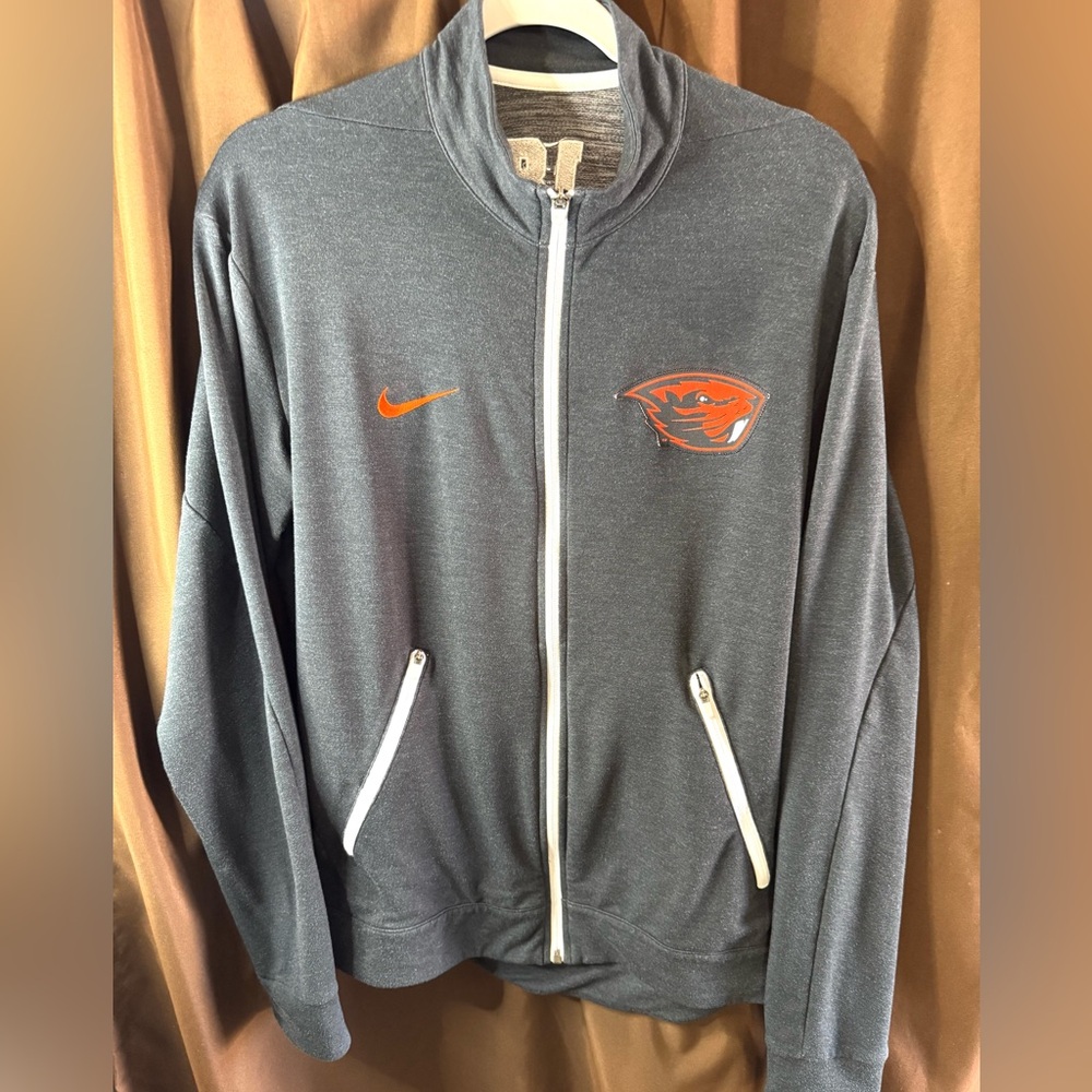 Nike Oregon State Beavers Zip Hoodie, Mens Medium